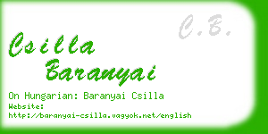 csilla baranyai business card